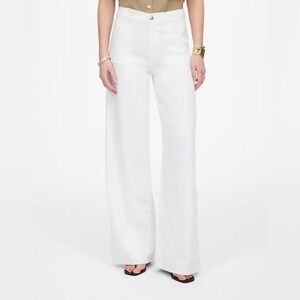 NWT Madewell Superwide-Leg Jeans in Airy White Denim Women’s size 31